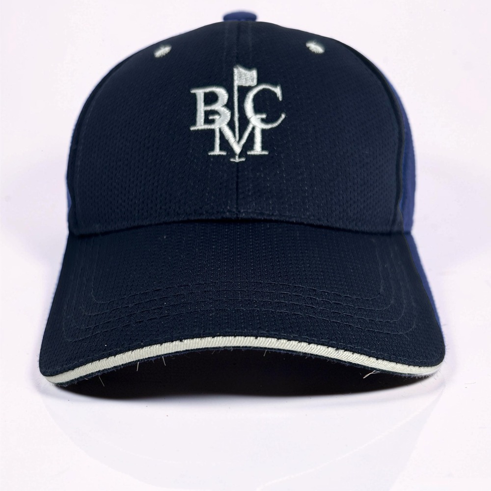 Imperial BMC Golf Hat Mens OSFA‎ Navy Blue Mesh Adjustable Strap Cap